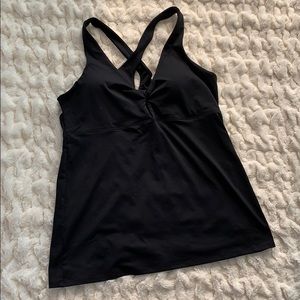 Black activewear top NEVER WORN